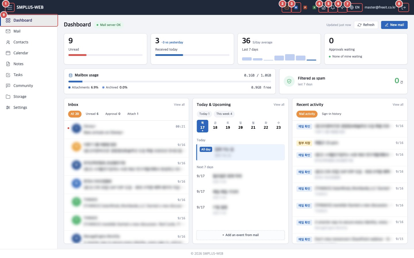 SMPLUS-WEB main layout